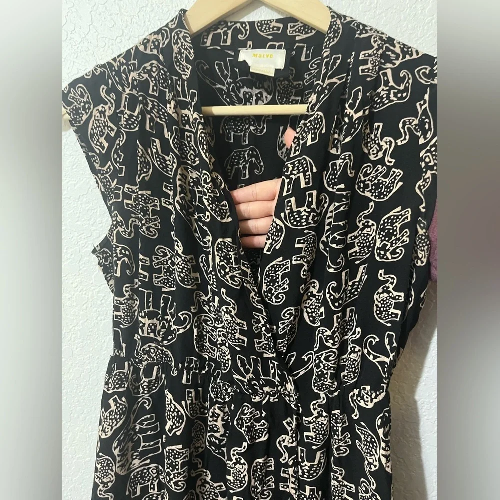 Anthropologie Maeve Elephant Noronha Faux Wrap Size XSmallP - Picture 4 of 12